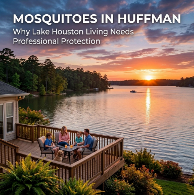 Mosquitoes in Huffman and professional protection near Lake Houston, Texas