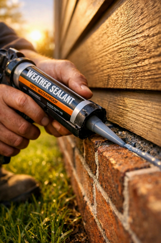 Sealing gaps where pests can enter a home